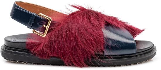 26SS 마르니 샌들 FBMS018101P7614ZP085 MAROON