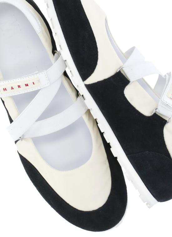 26SS 마르니 플랫 슈즈 SNZW021000P7406ZO432 WHITE - MARNI