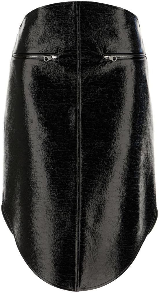 25FW 쿠레쥬 미디 스커트 325CJU303VY00149999 BLACK