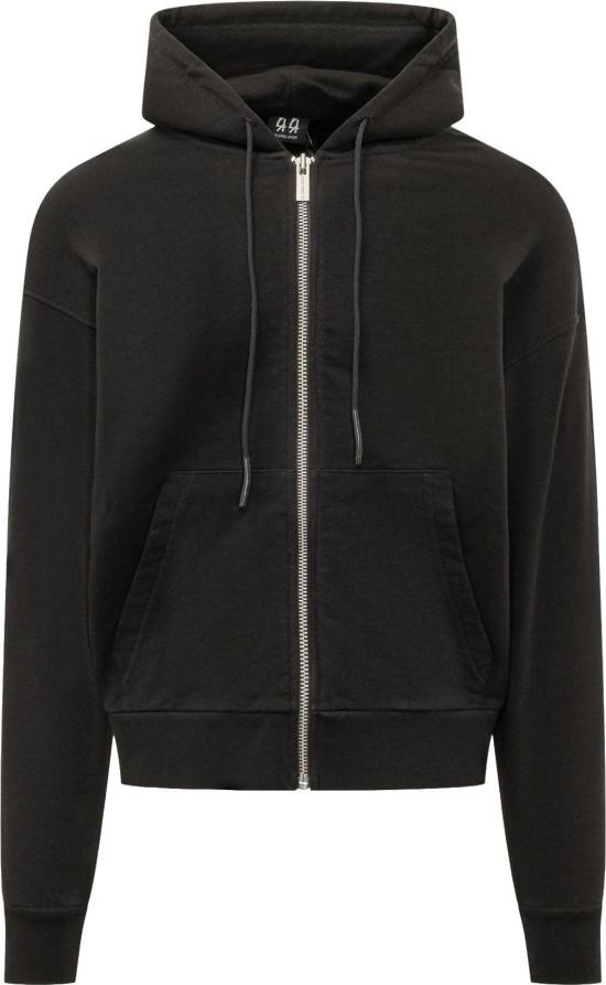 26FW 44레이블 후드 티셔츠 B0030577FA583P396 BLACK