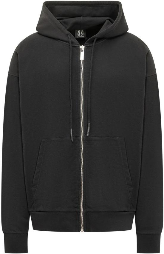 26SS 44레이블 후드 티셔츠 B0030577FA583P396 BLACK