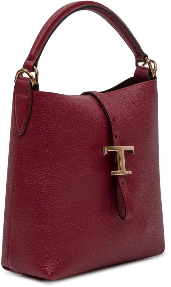 25FW 토즈 T 타임리스 버킷 백 미니 XBWTSEK0100XSOR409 MAROON - TODS