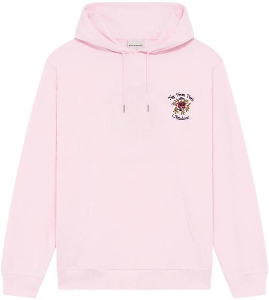 26SS 드롤드무슈 후드 티셔츠 HO169CO127LPI PINK