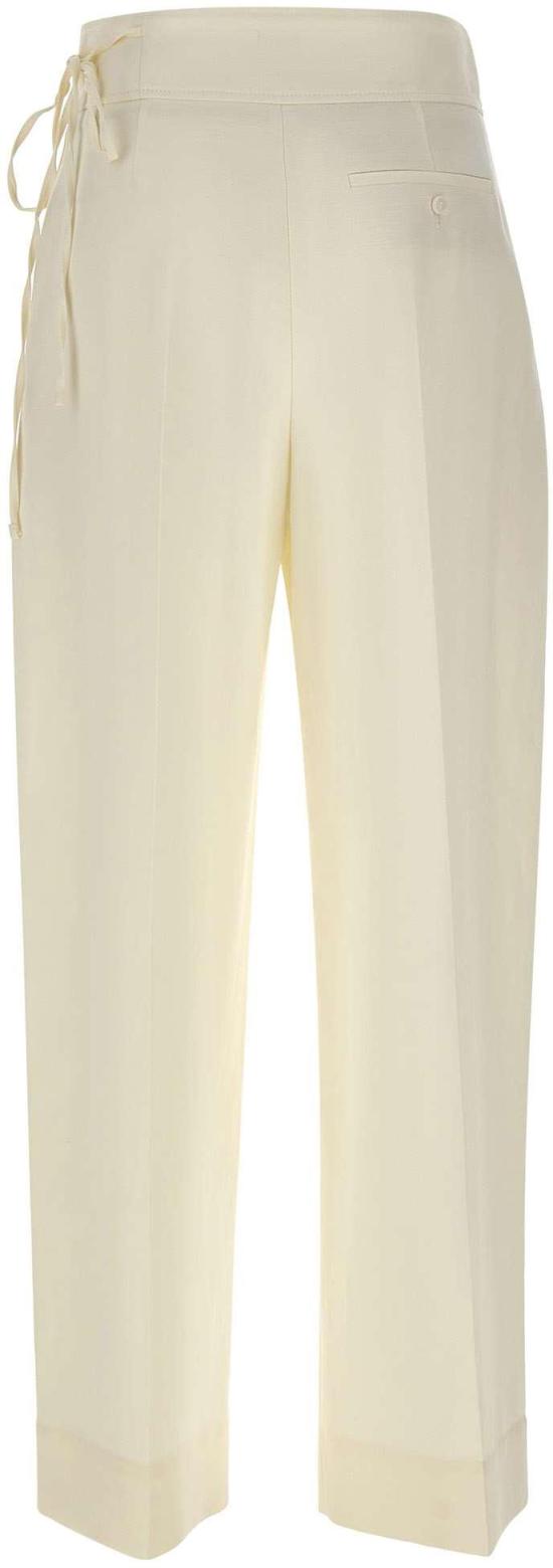 26SS 보스 스트레이트 팬츠 50556552118 WHITE - BOSS