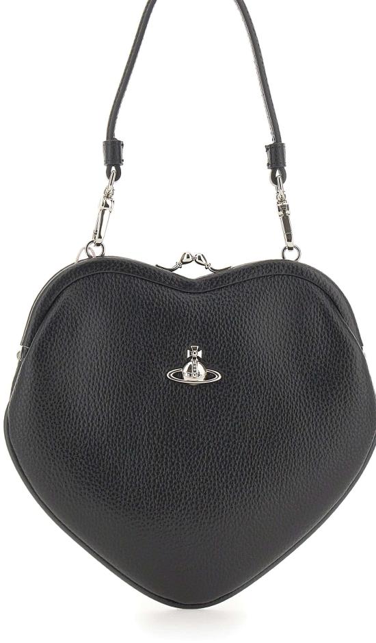 26SS 비비안웨스트우드 벨 하트 프레임 퍼스 4B01000CWS000DN403 BLACK - VIVIENNE WESTWOOD