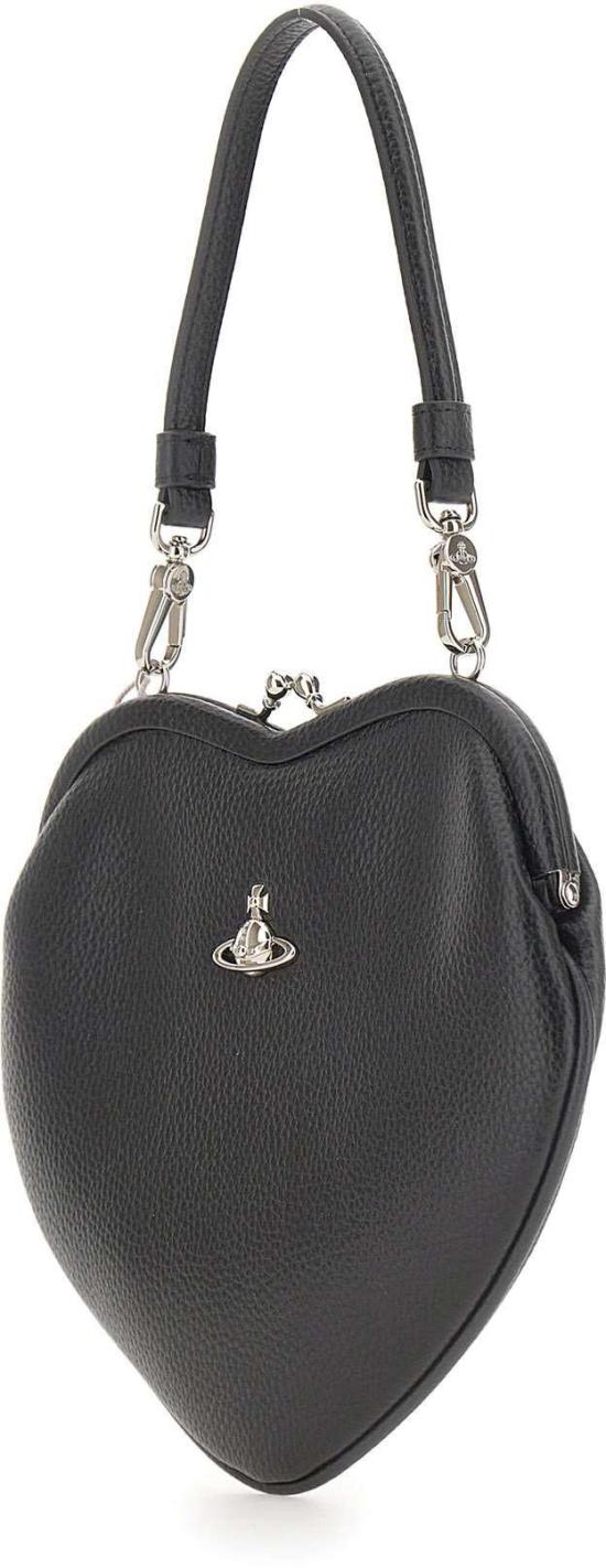 26SS 비비안웨스트우드 벨 하트 프레임 퍼스 4B01000CWS000DN403 BLACK - VIVIENNE WESTWOOD