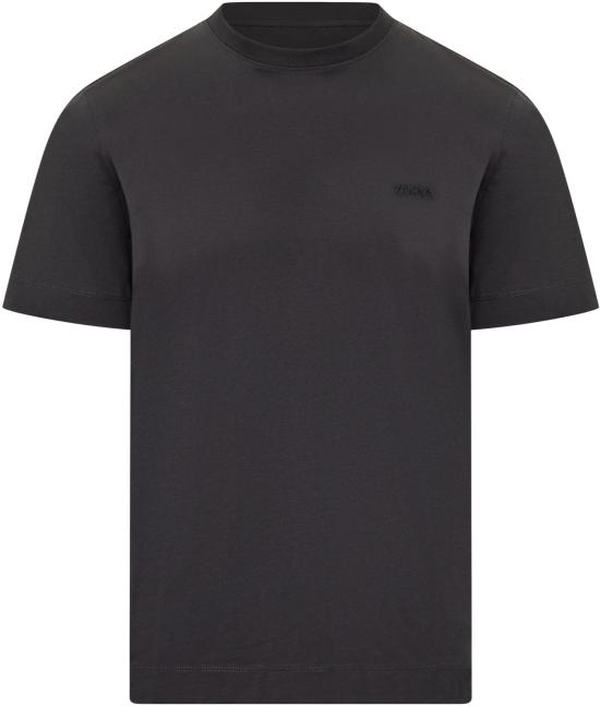 26SS 에르메네질도제냐 반팔 티셔츠 UH360A3H765B09 DONKERGREY