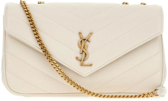 26SS 생로랑 루루 마틀라세 램스킨 미디움 숄더백 801439AAEAX9207 NEUTRAAL