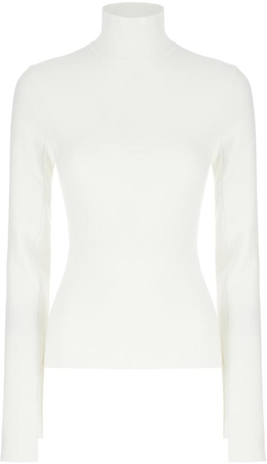 25FW 쿠레쥬 터틀넥 425MPU260FI00010001 WHITE