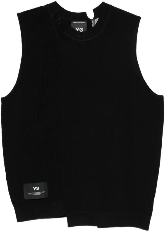 26SS 와이쓰리 민소매 티셔츠 KH0420BLACK