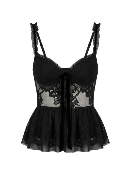 26SS 아니예 바이 긴팔 티셔츠 185120 01299 Black vinyl - ANIYE BY