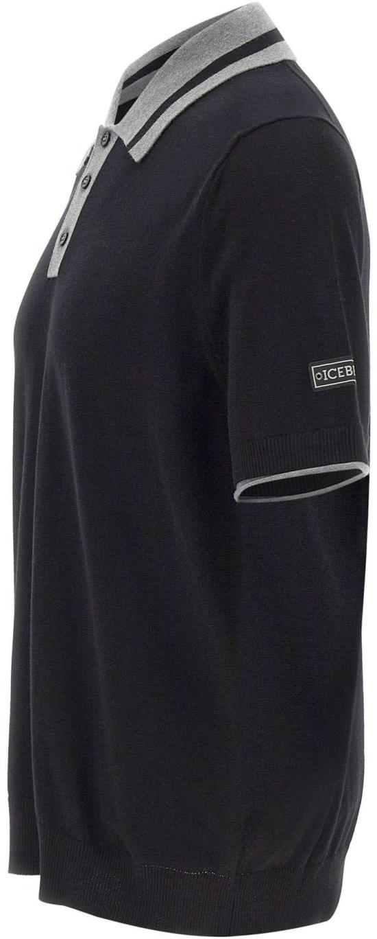 26SS 아이스 비 아이스버그 폴로 티셔츠 26EI1P0A0029503BLACK - ICE B ICEBERG