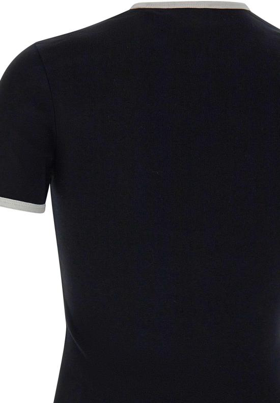 26SS 쿠레쥬 탑 VESJTS020JS0070BLKHERWHT BLACK - COURREGES