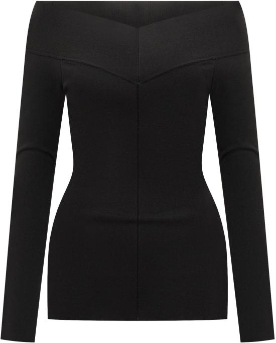 25FW 스텔라 맥카트니 스웨터 6K10683S25431000 BLACK