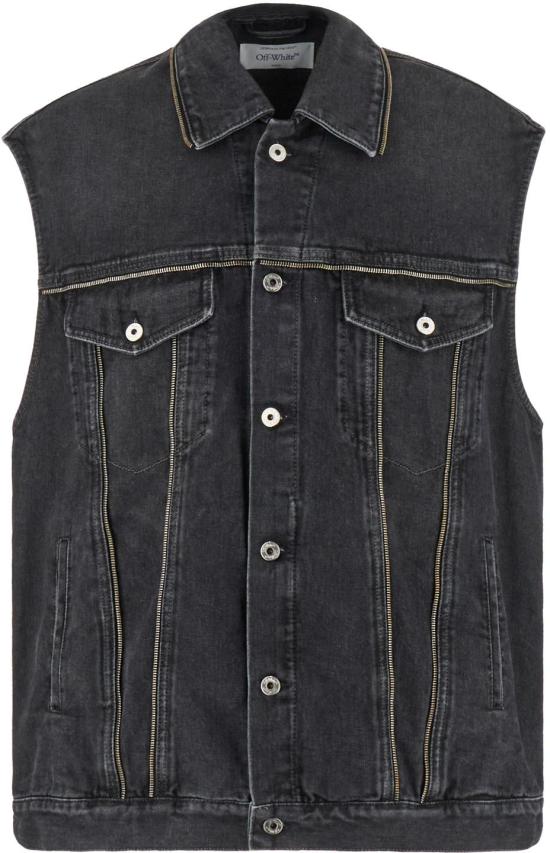  오프화이트 베스트 OMYR001F23DEN0020900 GREY