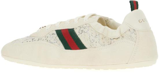 26SS 구찌 GG 크리스털 시프트 스니커즈 859221AAF3W9165 WHITE - GUCCI