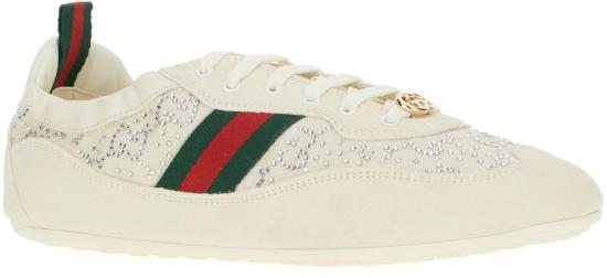 26SS 구찌 GG 크리스털 시프트 스니커즈 859221AAF3W9165 WHITE - GUCCI