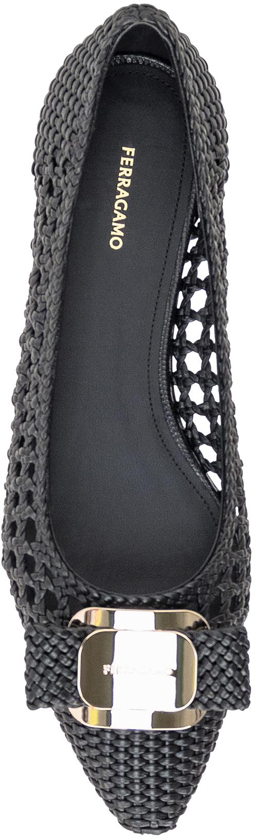 25SS 살바토레 페라가모 플랫 슈즈 01J648779680 BLACK - SALVATORE FERRAGAMO