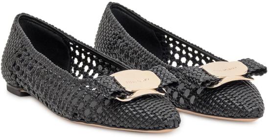 25SS 살바토레 페라가모 플랫 슈즈 01J648779680 BLACK - SALVATORE FERRAGAMO