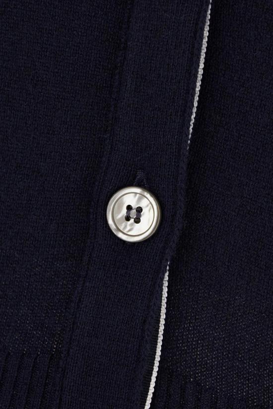 26SS 톰브라운 클래식 캐시미어 4바 브이넥 가디건 FKC001A00011415 BLUE - THOM BROWNE