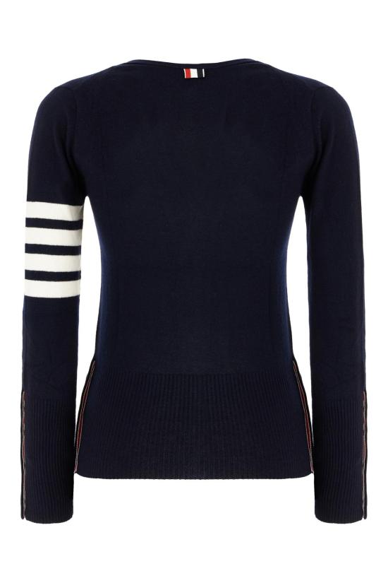 26SS 톰브라운 클래식 캐시미어 4바 브이넥 가디건 FKC001A00011415 BLUE - THOM BROWNE