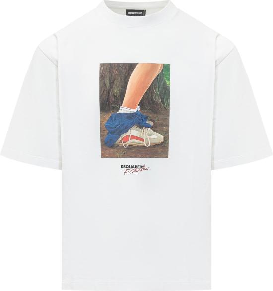 26SS 디스퀘어드2 반팔 티셔츠 S71GD1654D20033100 WHITE