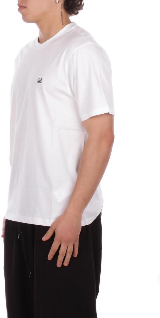26SS 씨피 컴퍼니 30/1 저지 숏슬리브 로고 패치 티셔츠 RCCMTS726A005100W103 WHITE - C.P. COMPANY
