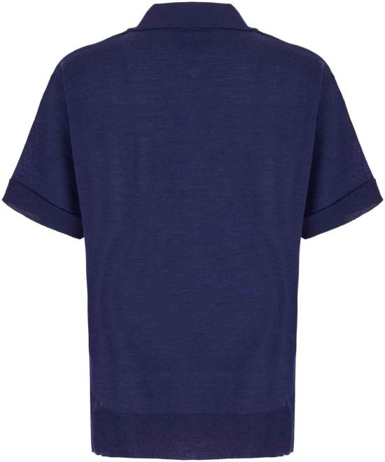 26SS 아미 씬 울 숏슬리브 아미 드 하트 폴로 잉크 UPL431KN0066A021 BLUE - AMI