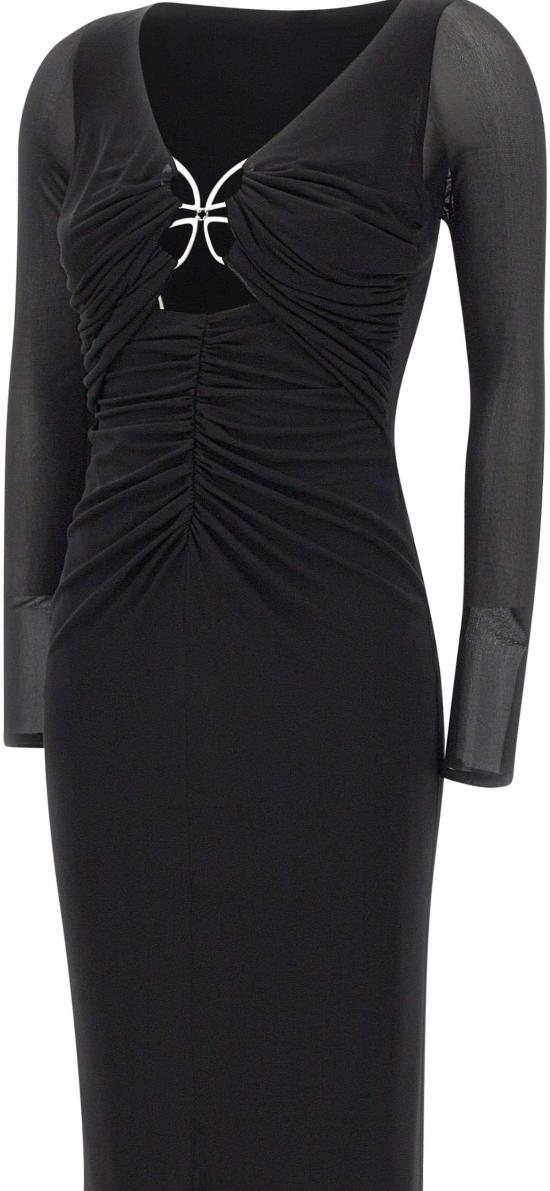 26SS 블루마린 미디 원피스 2A735AN0990 BLACK - BLUMARINE