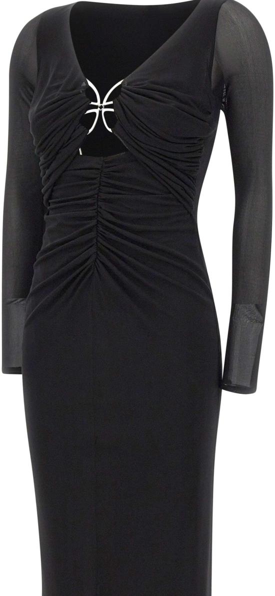 26SS 블루마린 미디 원피스 2A735AN0990 BLACK - BLUMARINE