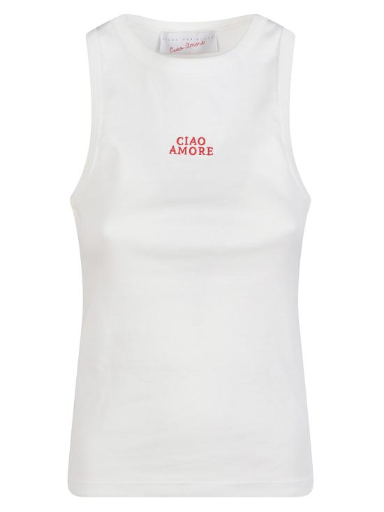 26SS 지아다 베닌카사 민소매 티셔츠 S26ET3734 01 Bianco