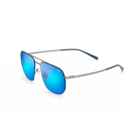  마우이짐 선글라스 샤크스 코브 반사형 블루 스퀘어  (얇은 금속 프레임) - MAUI JIM