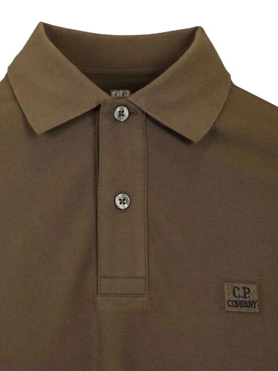 26SS 씨피 컴퍼니 스트레치 피케 숏슬리브 RCCMPL721A 005263W683 Brown - C.P. COMPANY