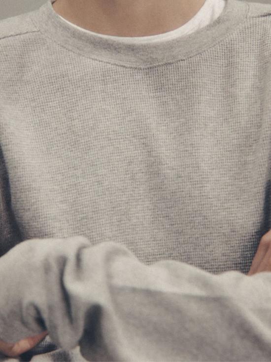 26SS 엔타이어 스튜디오 긴팔 티셔츠 ESSS26TO04012 0497 Grey - ENTIRE STUDIOS