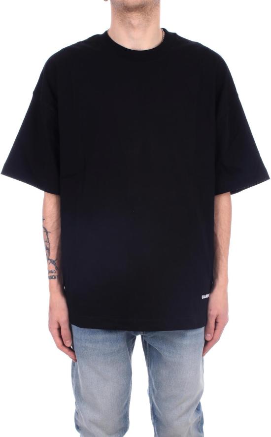 26SS 칼하트 숏슬리브 링크 스크립트 티셔츠 I0313730D2XX BLACK