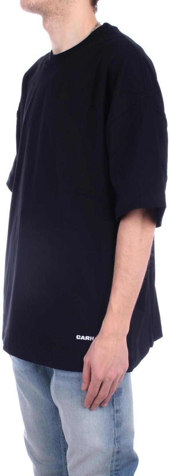 26SS 칼하트 숏슬리브 링크 스크립트 티셔츠 I0313730D2XX BLACK - CARHARTT