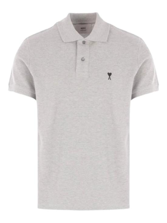 26SS 아미 스몰 하트 로고 폴로 티셔츠 HPL411 7600951 Grey - AMI