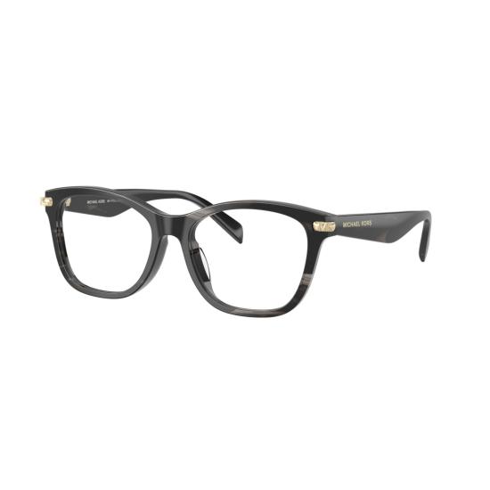 26SS 마이클 코어스 안경 0Mk4175d 골드톤 액센트가 있는 직사각형 아세테이트