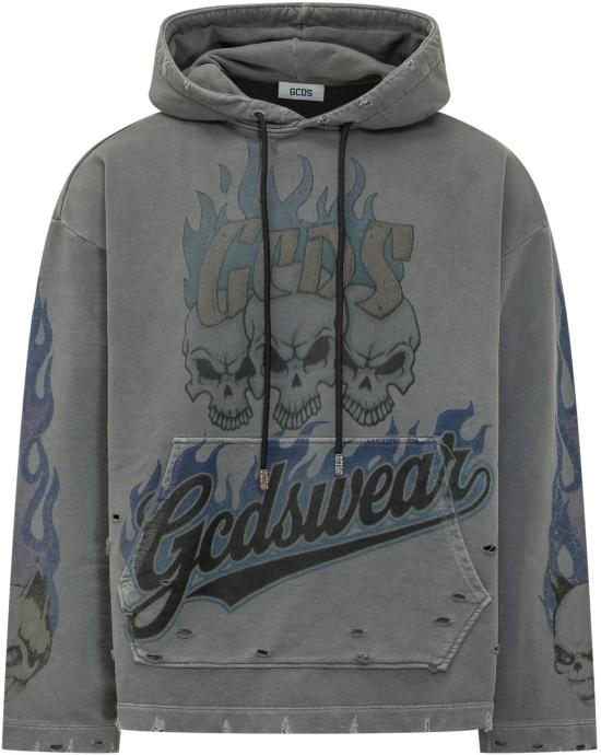 26SS 지씨디에스 후드 티셔츠 C1MWQE129F034968L GREY