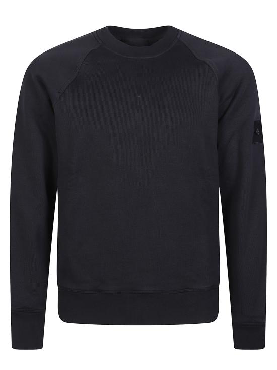 26SS 스톤 아일랜드 헤비 오가닉 코튼 플리스 S.I. 고스트 컴포트핏 크루넥 스웨트셔츠 L1S156100028S0F42 V0020 Blu