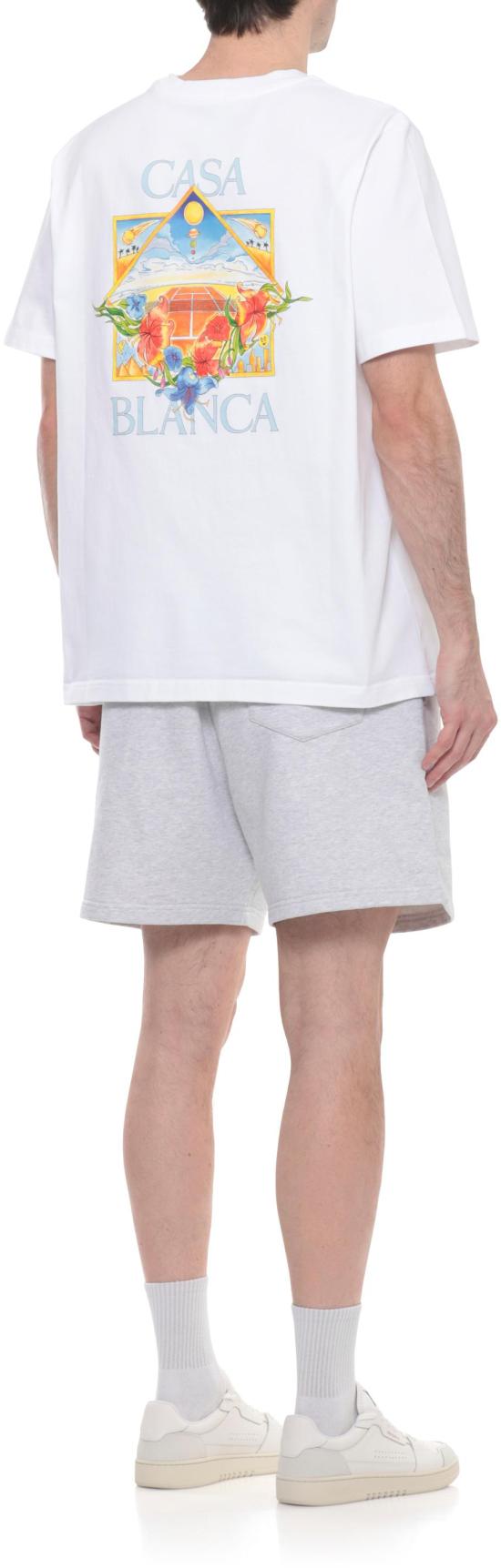 26SS 카사블랑카 탑 MSS26JTS00113 WHITE - CASABLANCA