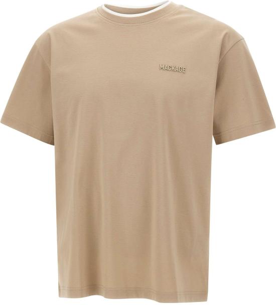 26SS 맥케이지 반팔 티셔츠 TEEMNVTAUPEWHITE BEIGE