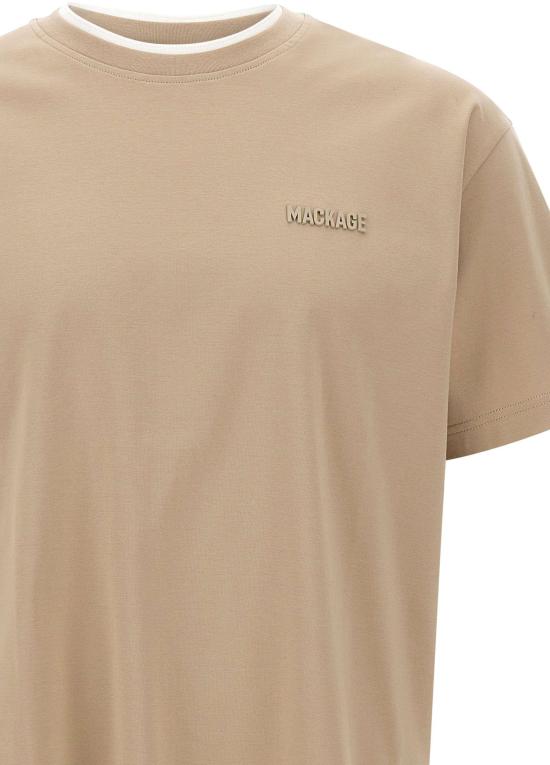 26SS 맥케이지 반팔 티셔츠 TEEMNVTAUPEWHITE BEIGE - MACKAGE