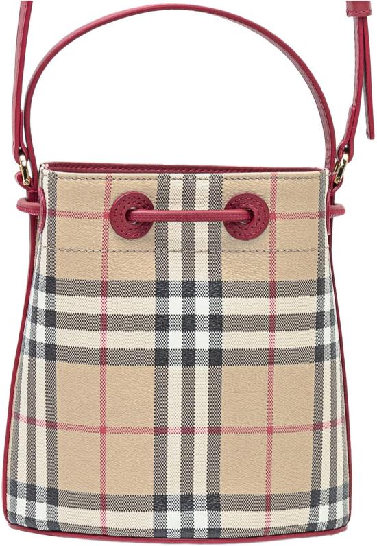 26SS 버버리 미니 체크 버킷백 8116284B9724 BEIGE - BURBERRY