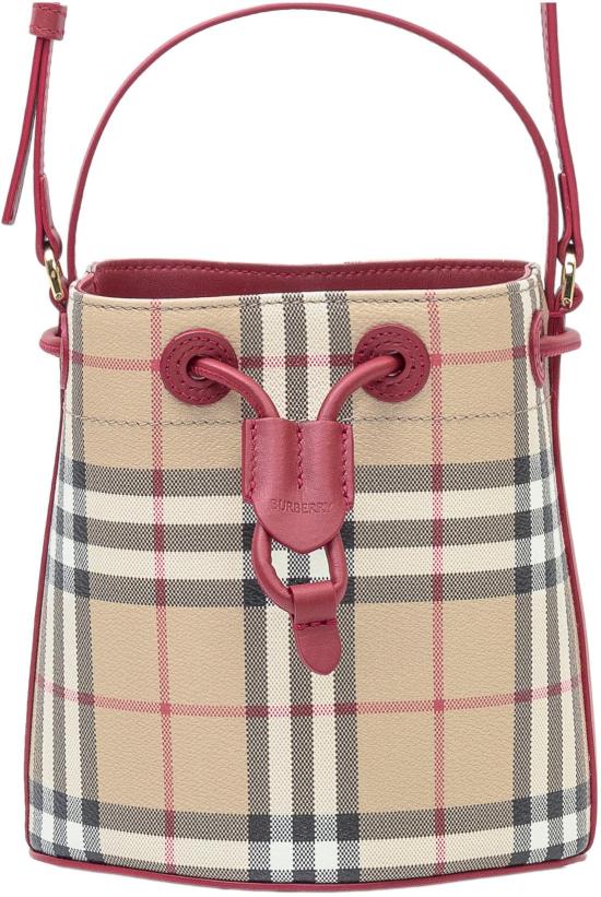 26SS 버버리 미니 체크 버킷백 8116284B9724 BEIGE