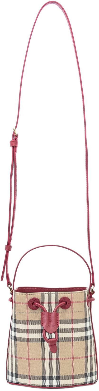 26SS 버버리 미니 체크 버킷백 8116284B9724 BEIGE - BURBERRY