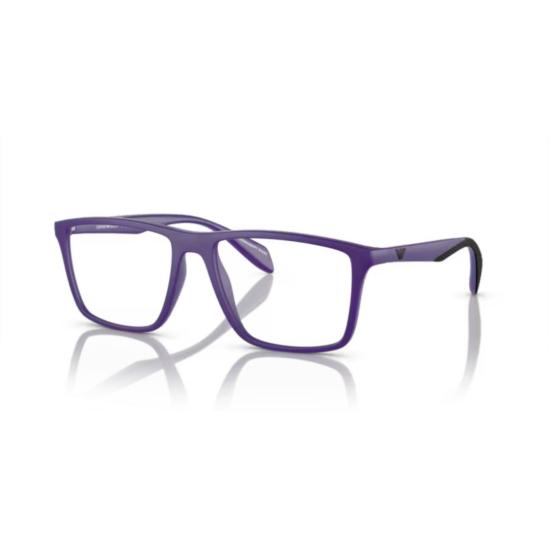 25FW 엠포리오 아르마니 안경 3230 비스타 직사각형 안경, 볼드 퍼플 프레임