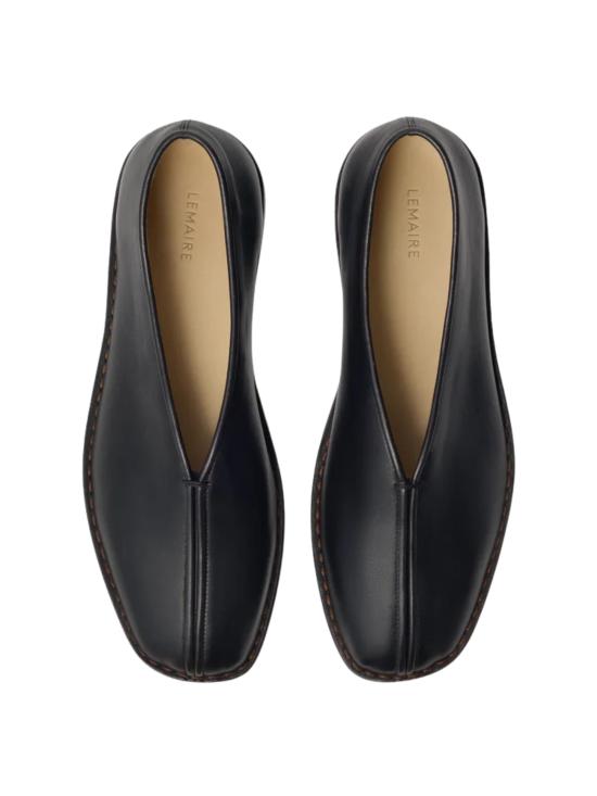 26SS 르메르 플랫 파이핑 슬리퍼 FO0290 LL0023MU096 Nero - LEMAIRE
