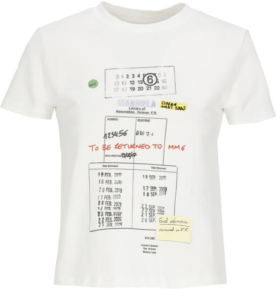 26SS 마르지엘라 반팔 티셔츠 S52GC0360M20185100 WHITE