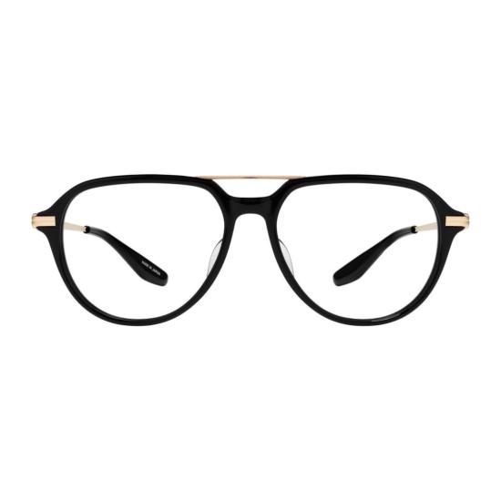 25FW 바본페레이라 안경 던(Dunn) 브랜드의 블랙 아세테이트 프레임 에비에이터 스타일 안경테 (슬림한 골드 템플 포함)